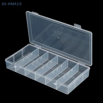  1 шт. 6-секционный пластиковый прямоугольный ящик для хранения прозрачный ящик для хранения практичный ящик для инструментов шкатулка для ювелирных изделий дисплей