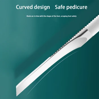 Нож для педикюра из нержавеющей стали для домашнего использования Профессиональный пилинг и удаление мозолей Профессиональная чистка ног Инструменты для педикюра