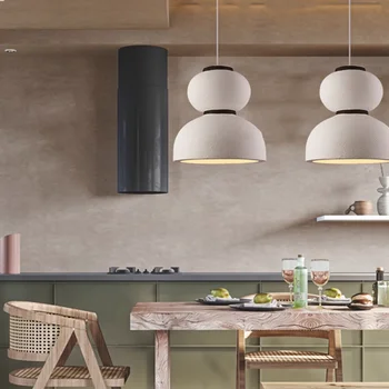 Nordic Wabi Sabi Wind Ресторан Светодиодная люстра Дизайнер Художественные осветительные приборы Датский Homestay Cafe Люстра в форме тыквы