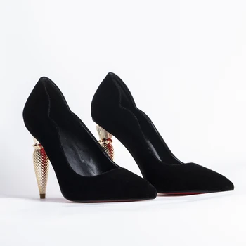 Свадебные туфли-лодочки для женщин 2023 Невеста Шпилька Красные низы Острый носок Дамы Высокие каблуки Роскошный дизайнерский бренд Высокое качество