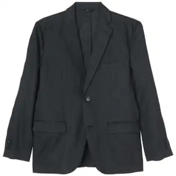 Новый однотонный мужской костюм с длинным рукавом для жениха блейзер однобортный мужской повседневный хлопковый пиджак пальто ABB255