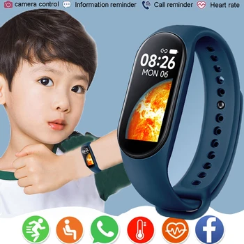 M7 Дети Дети Умные Часы Мальчики Девочки Спортивные Умные Часы IP67 Водонепроницаемые Цифровые Смарт-Часы Детские Умные Часы Для Android IOS