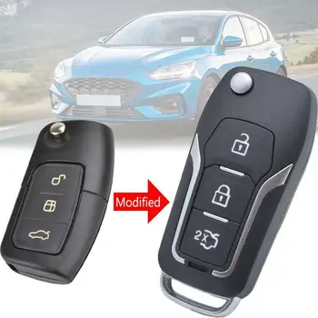Автомобильный дистанционный ключ Чехол для дистанционного ключа для Ford Focus Fiesta Mondeo S-Max C-Max