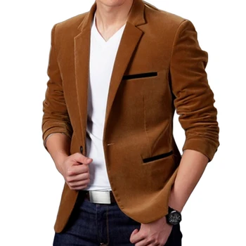 Роскошный мужской блейзер Новый 2022 Осенний модный бренд Высокое качество Классическое бизнес-пальто Slim Fit Мужской костюм Terno Masculino Blazers Мужчины