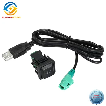 DIY Автомобильный USB-адаптер Аудио USB-кабель Переключатель для VW Golf MK5 MK6 VI 5 6 Jetta CC Tiguan Passat B6