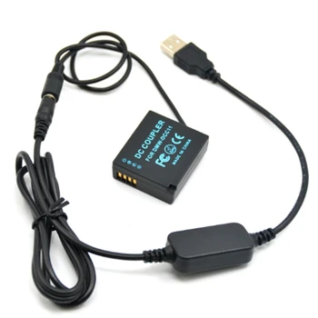 Кабель USB Type C + DCC11 BLG10 Фиктивные детали батареи для Panasonic Lumix DMC-GF6 GF5 GF3K TZ100 LX100 GX7 S6 S6K GX80 GX85 GX9