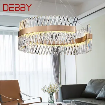 TEMAR Креативный подвесной светильник Золотой постмодернистская люстра Светодиодная роскошная хрустальная лампа для дома