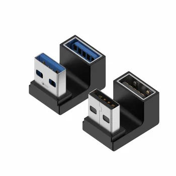 USB Converter Для ноутбука U-образный USB-адаптер Female To Usb Male Маленький черный Удобный стандартный USB-разъем 10 Гбит/с 3A 0