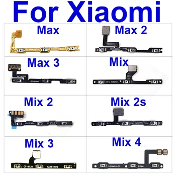  Гибкий кабель боковой кнопки питания и громкости для Xiaomi Mi Max 3 2 Power Volume Control Key Flex Ribbon для Mi Mix 4 3 2 2s Запасные части