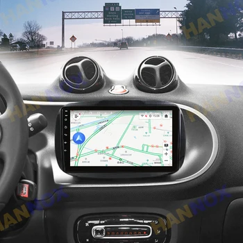 Для Mercedes Smart Fortwo 2015-2023 8 ядер 4 ГБ ОЗУ 64 ГБ ПЗУ 2Din Android Авто Радио Мультимедийный плеер GPS Навигация Стерео