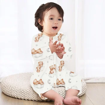 Coola Персиковое боди BabyClothing Для новорожденных мальчиков и девочек Бамбуковый хлопковый детский комбинезон с короткими рукавами для детей 0-2 лет