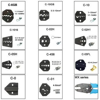 LUBAN C6GB C10GB C10 C1016 C02H C02H1 C05H C456 C05FL C0 C01 Комплекты матриц для наборов штампов C WX CRIMPING PILER кулачки для клещей модулей