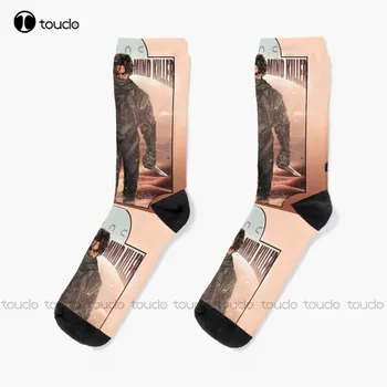 Dune 2020 - Paul Atreides Носки Белые мужские носки Персонализированные пользовательские носки унисекс для взрослых подростков и молодежи 360 ° Цифровая печать Подарок