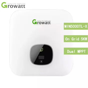 Growatt Сетевой инвертор высокой емкости Однофазная цепь и подключенная к сети 5 кВт минимум 5000tl- X для домашнего использования 0