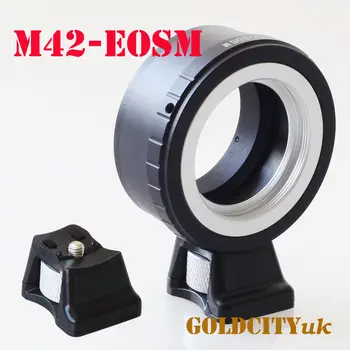 Переходное кольцо с подставкой для штатива для объектива M42 42 мм для беззеркальной камеры Canon EOSM EF-M EOSM/M1/m2/m3/m5/m6/m10/m50/m100