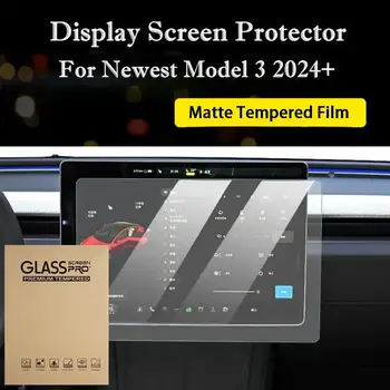 Закаленное стекло для Tesla Model 3 + 2024 Центральное управление / Навигационная пленка заднего ряда Автомобильные аксессуары HD с сенсорным экраном