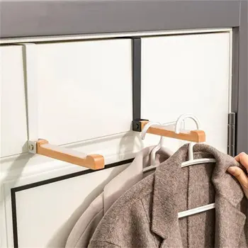 Складной износостойкий противоскользящий колпачок для пальто над дверью Сумка Стойка для хранения Дверной крючок Кухня Ванная комната Вешалка для одежды