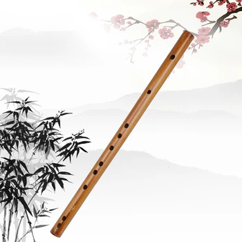 Piccolo Традиционный китайский деревянный духовой инструмент Классическая бамбуковая флейта C/D/E/F/G Тон 6 отверстий Деревянная вертикальная флейта Музыкальные подарки