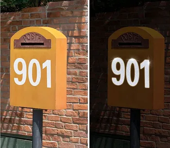 1 набор светоотражающих номеров почтовых ящиков наклейка снаружи двери мусорные баки адрес почтовый ящик самоклеящаяся клейкая лента для вывесок