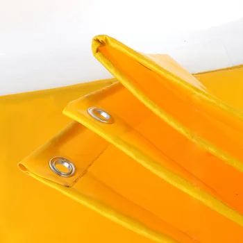 610 г / ㎡ 0,5 мм толщина желтой салфетки стеклоочистителя Брезент Антивозрастной холщ Солнцезащитный козырек Водонепроницаемый солнцезащитный крем Брезент Push-pull