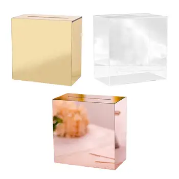 Акриловая коробка для свадебных открыток Декоративная коробка для хранения для вечеринки Свадебный прием