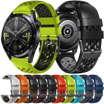 22 мм Силиконовые ремешки для Huawei Watch GT3 GT 2 Pro Runner 46 мм Умные часы Honor GS Pro 3 MagicWatch 2 Браслеты Браслет