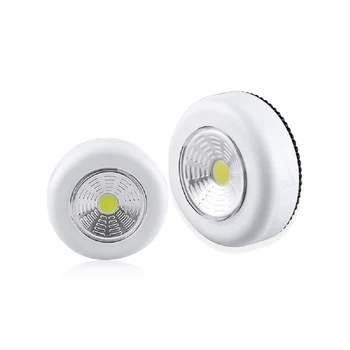  светодиодный светильник для шкафа COB Сенсорный датчик Беспроводная ночная лампа AAA с питанием от батареи для шкафа спальня шкаф