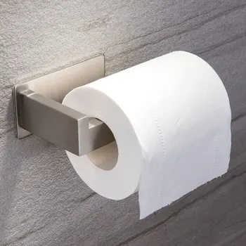 Держатель для бумаги для ванной комнаты без перфорации Держатель рулона для бумаги для кухни в ванной комнате Держатель для бумаги из нержавеющей стали 0