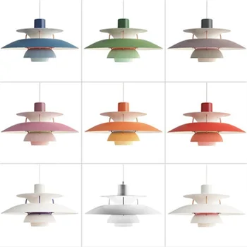 SOURA Nordic Creative Pendant Light Современные красочные светодиодные лампы Светильники для украшения домашней столовой