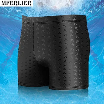 летние мужские шорты для плавания Быстросохнущие плюс размер 5XL свободные Шорты геометрические тонкие Дышащий боксер для пляжного плавания