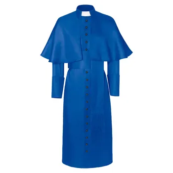 Средневековый костюм религиозного священника Католические римские наряды Одежда Папа Римский Пастор Отец Костюмы Священнослужители Ряса Полные комплекты 0