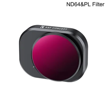 K&F Concept UV ND1000 ND16&PL, ND32&PL, ND64&PL Фильтр для DJI Mini 4 Pro с односторонней антибликовой зеленой пленкой