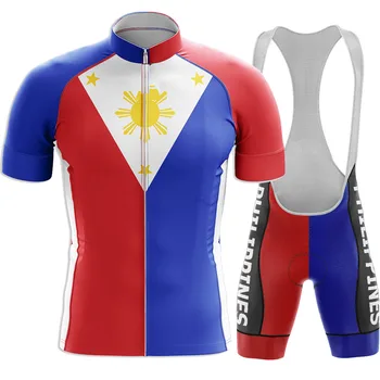 2023 Национальная сборная Филиппин Велоспорт Джерси Комплект Летняя Велосипедная Одежда Шоссейный Велосипед Рубашки Костюм Велосипед Нагрудник Шорты MTB Ropa