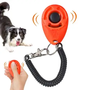  Кликер для дрессировки собак Инструменты для дрессировки собак Регулируемый ремешок на запястье Звуковой брелок для собак Принадлежности для собак, чтобы помочь вашей собаке преодолеть беспокойство