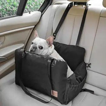  Pet Car Carrier Seat Bag Водонепроницаемая корзина Складной гамак Pet Automobile Nest Портативная дышащая кровать для среды обитания для безопасности