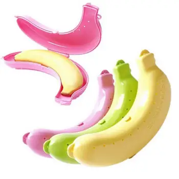  Ящик для хранения банана для путешествий на открытом воздухе Симпатичный банан Чехол Протектор Коробка Контейнер Поездка Обед Коробка для хранения фруктов Держатель Cute Modle