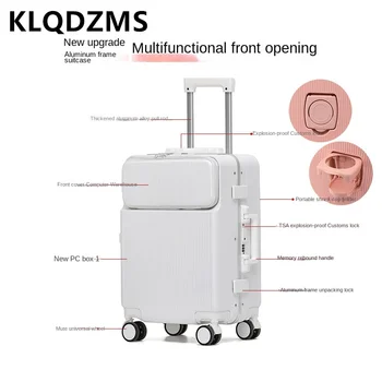 KLQDZMS Портативный чемодан Передний открывающийся чехол для ноутбука Посадочный чехол 20 