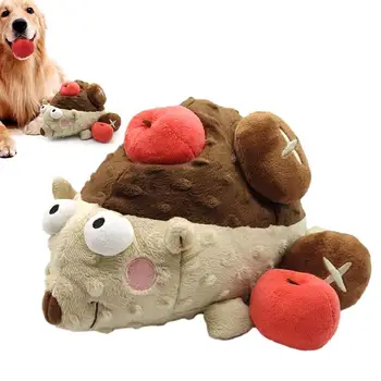  Милые жевательные игрушки Ежик в форме Крытые игрушки для щенков Животные Тематические устойчивые к укусам Прочные очаровательные пищащие игрушки для собак для больших собак