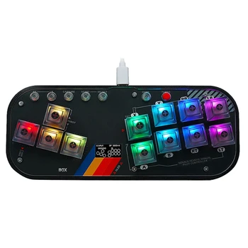 Для Fightingbox Hitbox Игровая клавиатура Файтинг Геймпад Аркадный джойстик для ПК / Android / PS3 / PS4 / Switch с аксессуарами TURBO