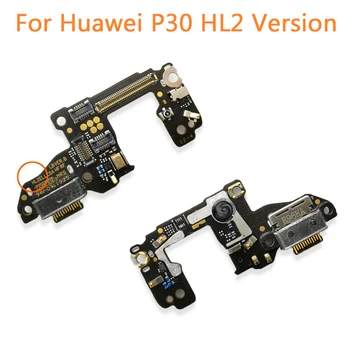 100% оригинальный USB-разъем для зарядки док-станции Гибкий кабель для Huawei P30 Полная замена платы зарядного устройства
