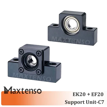 MAXTENSO Комплект опорных блоков EKEF Professional EK20 EF20 с C7 для шарико-винтовой пары TBI 2505 2510 SFU Детали с ЧПУ премиум-класса один комплект