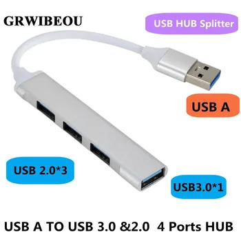 USB HUB 3.0 2.0 4 порта USB HUB Multi Splitter Adapter OTG Для Xiaomi Lenovo Macbook Pro Air PC PC Аксессуары для ноутбуков