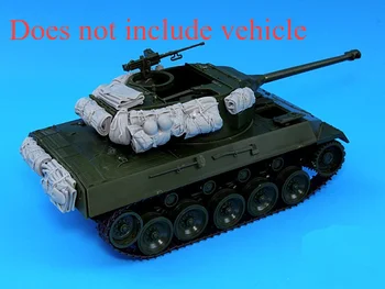 1:35 Модификация деталей танковой колесницы из литой под давлением смолы не включает неокрашенную модель танка