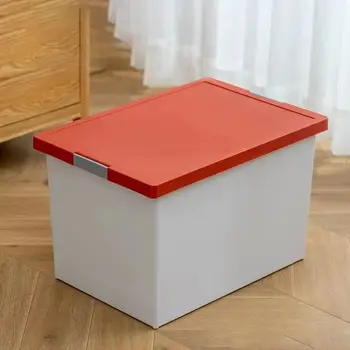 Z4294 ящик для хранения японский бытовой негабаритный пластиковый ящик для сортировки одежды и игрушек Студенческий ящик для хранения в общежитии
