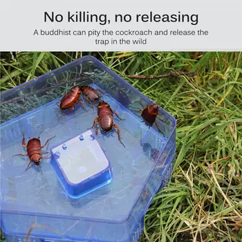  Автоматическая коробка для тараканов Модернизированный убийца насекомых без специфического запаха Ловушки-приманки для садовых товаров для дома