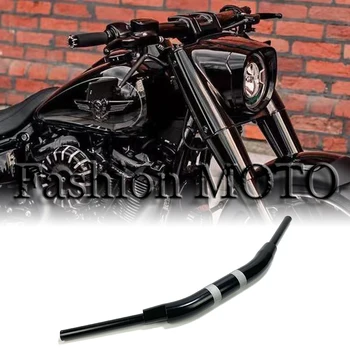 Мотоциклетный 2-дюймовый нестандартный руль для Harley XL883/XL1200-X48 Dyna Softtail Street Bob Low Rider НОЧНОЙ ПРУТ Толстый мальчик 0