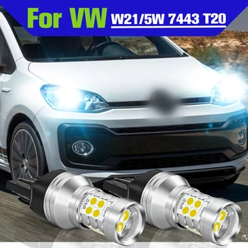 Аксессуары для дневных ходовых огней 2x светодиодная лампа ДХО W21/5W T20 для VW Up e-UP Caddy MK4 Touareg 7P Beetle Skoda Citigo Seat Mii