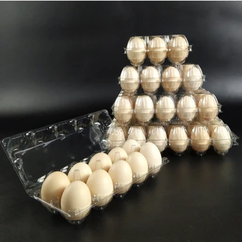 Одноразовый пластиковый лоток для яиц Прозрачная утолщенная ударопрочная и устойчивая к давлению коробка для яиц с 30 отверстиями для упаковки яиц с защитой от падения