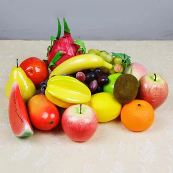 Искусственные фрукты Пластиковые декоративные поддельные фрукты для кухонного стола Аксессуары для домашнего декора Реквизит для фотографии