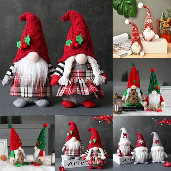 Рождество Шведский Санта-Клаус Кукла Снеговик Мультфильм Кукла Ребенок Мягкая плюшевая игрушка Креативное украшение Украшения Дети Рождественский подарок